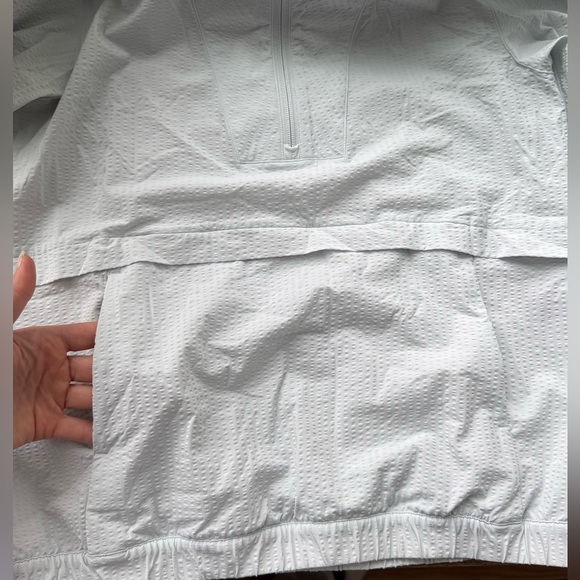 Lululemon Pack Light Pullover Packable Jacket Size 4 Blue Ocean Air 1/2 Zip - Picture 9 of 11